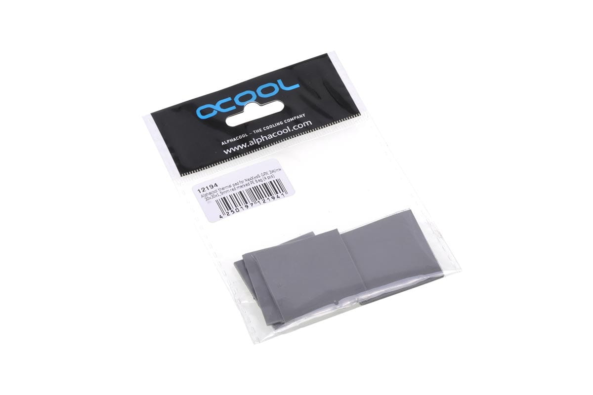 Alphacool thermal pad for NexXxoS GPX 3W/mk 15x15x3mm red marked PE Bag (24 pcs)