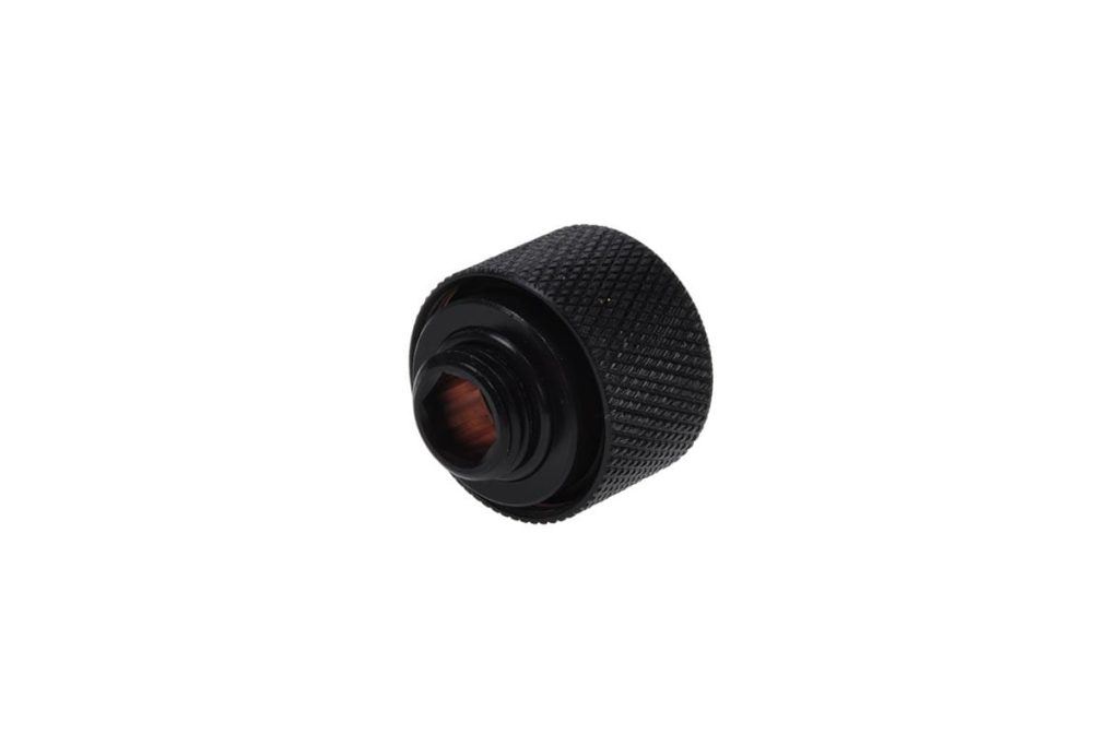 Alphacool HT 16mm HardTube Compression Fitting G1/4 for rigid tubes - knurled - Deep Black : image 2