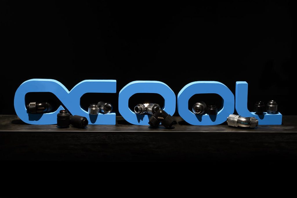 Alphacool HT 16mm HardTube Compression Fitting G1/4 for rigid tubes - knurled - Deep Black : image 4
