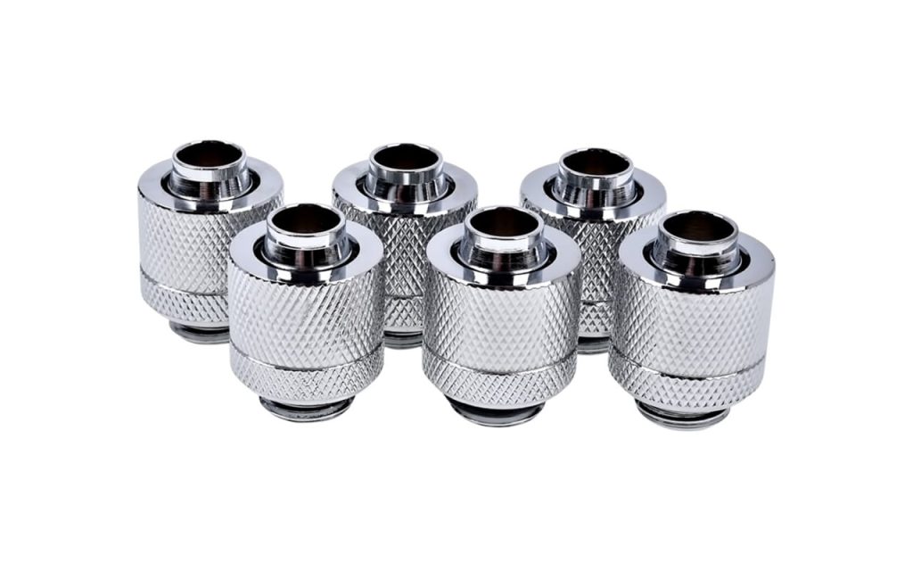 Alphacool Eiszapfen 13/10mm Compression Fitting G1/4 - Chrome Six Pack