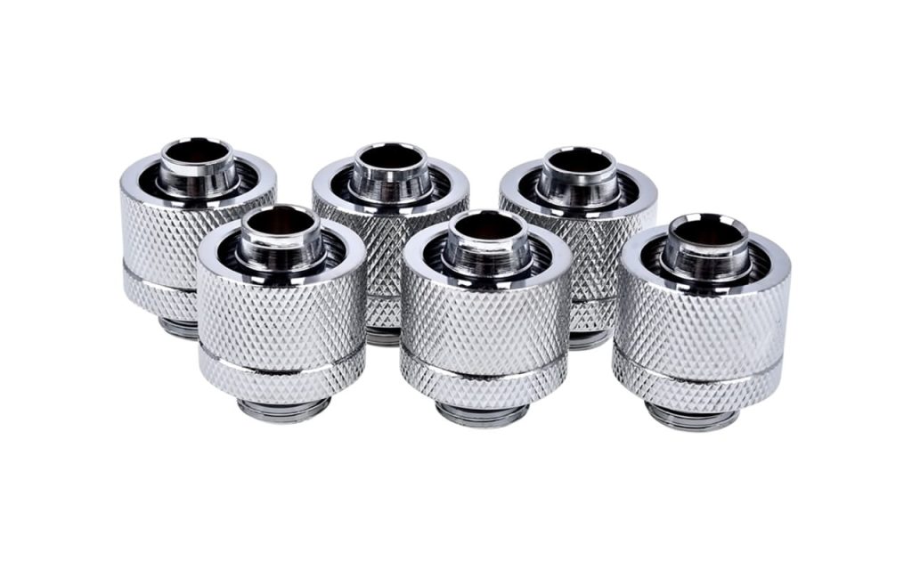 Alphacool Eiszapfen 16/10mm Compression Fitting G1/4 - Chrome Six Pack