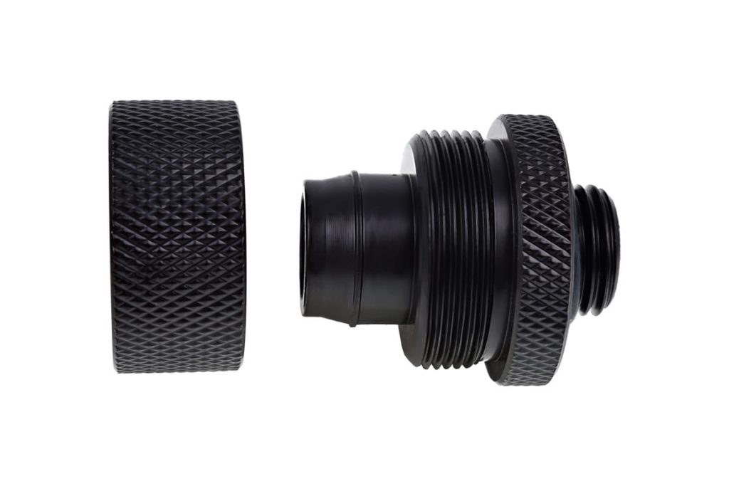 Alphacool Eiszapfen 19/13mm Compression Fitting G1/4 - Deep Black Six Pack