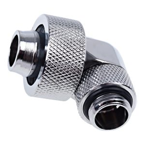 Alphacool Eiszapfen 19/13mm Compression Fitting 90degree Rotary G1/4 - Chrome