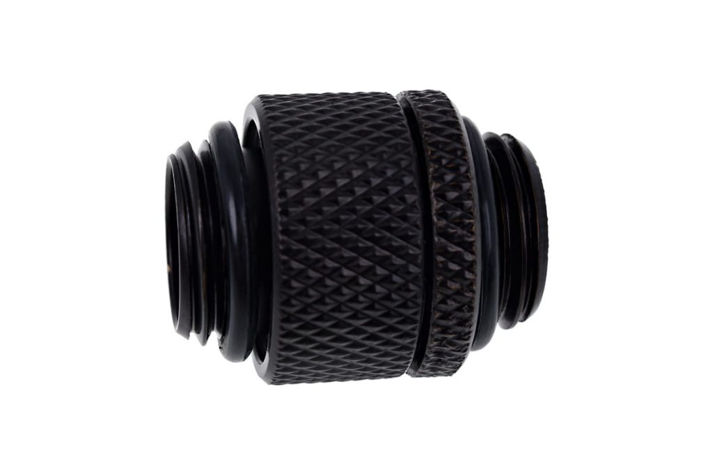 Alphacool Eiszapfen 22mm Rotary G1/4 Male to G1/4 Male - Deep Black : image 3