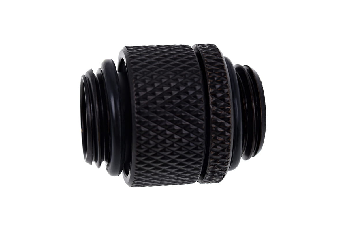 Alphacool Eiszapfen 22mm Rotary G1/4 Male to G1/4 Male - Deep Black : image 3