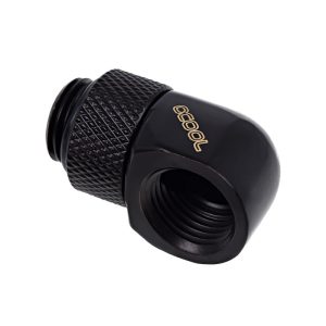 Alphacool Eiszapfen L-connector Rotary G1/4 Male to G1/4 Female - Deep Black : image 1