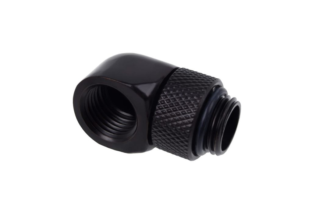 Alphacool Eiszapfen L-connector Rotary G1/4 Male to G1/4 Female - Deep Black : image 2