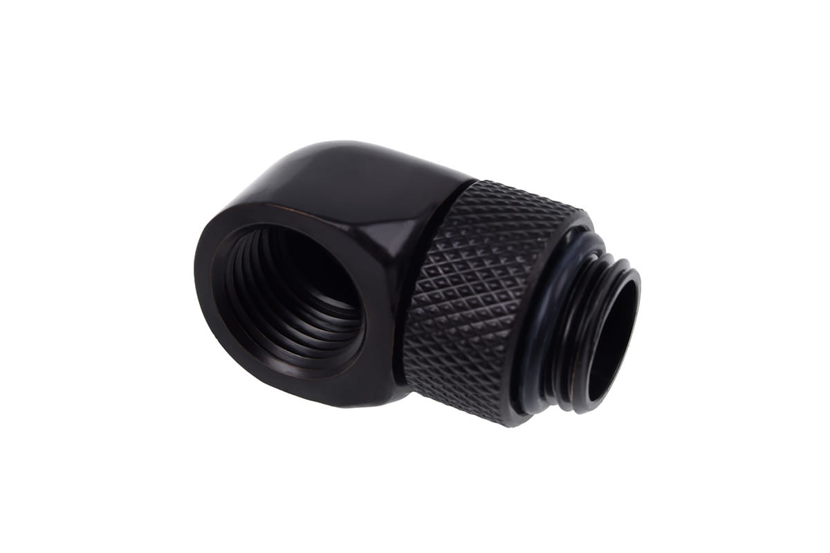 Alphacool Eiszapfen L-connector Rotary G1/4 Male to G1/4 Female - Deep Black : image 2