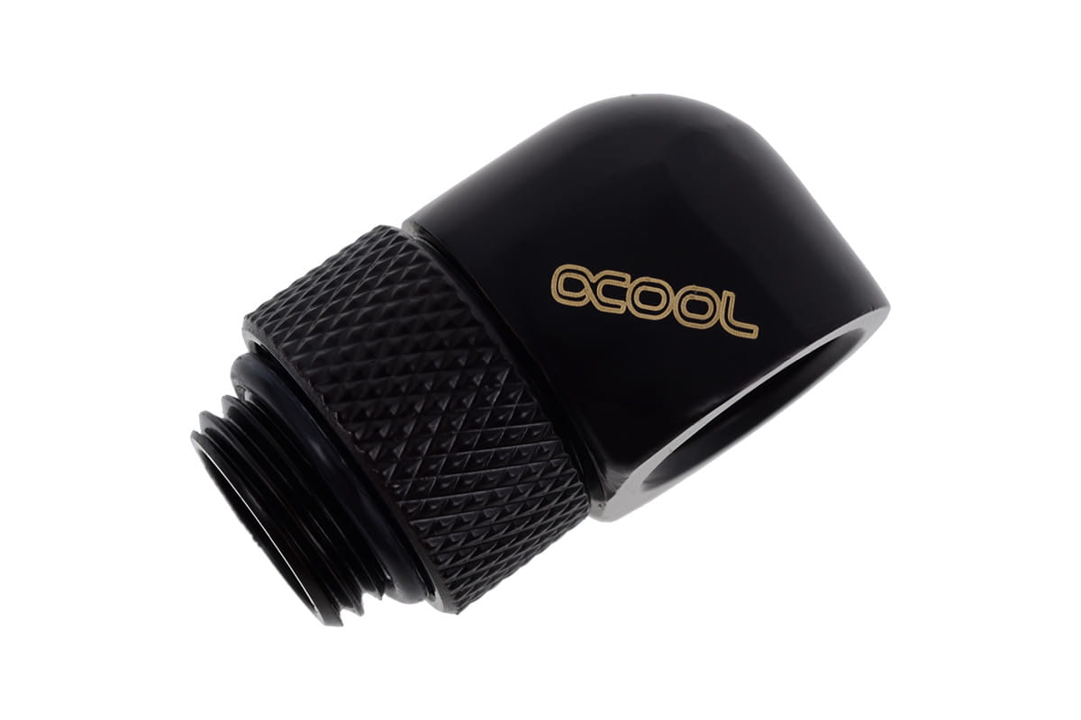 Alphacool Eiszapfen L-connector Rotary G1/4 Male to G1/4 Female - Deep Black : image 3