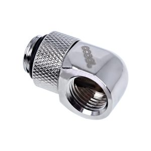 Alphacool Eiszapfen L-connector Rotary G1/4 Male to G1/4 Female - Chrome