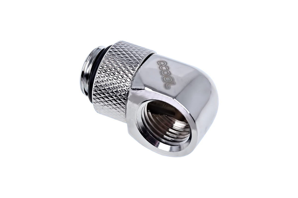 Alphacool Eiszapfen L-connector Rotary G1/4 Male to G1/4 Female - Chrome