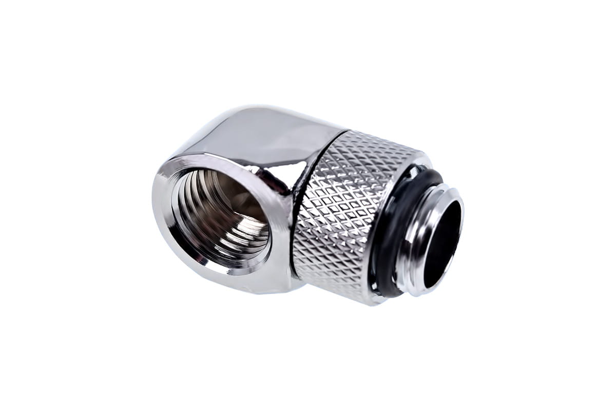 Alphacool Eiszapfen L-connector Rotary G1/4 Male to G1/4 Female - Chrome
