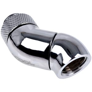 Alphacool Eiszapfen Double Rotary 45degree G1/4 Male to G1/4 Male - Chrome