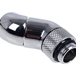 Alphacool Eiszapfen Double Rotary 45degree G1/4 Male to G1/4 Male - Chrome