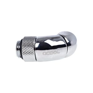 Alphacool Eiszapfen Double Rotary 45degree G1/4 Male to G1/4 Male - Chrome