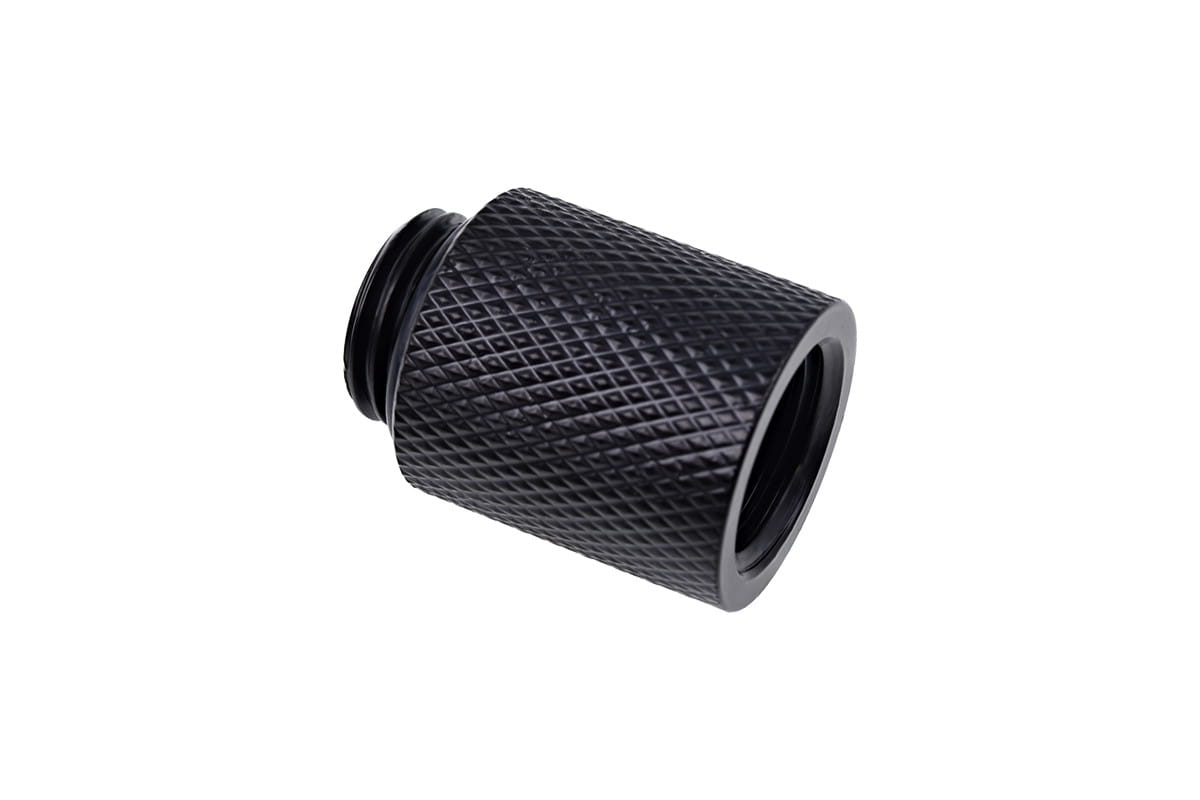 Alphacool Eiszapfen extension 20mm G1/4 Male to G1/4 Female - Deep Black : image 2