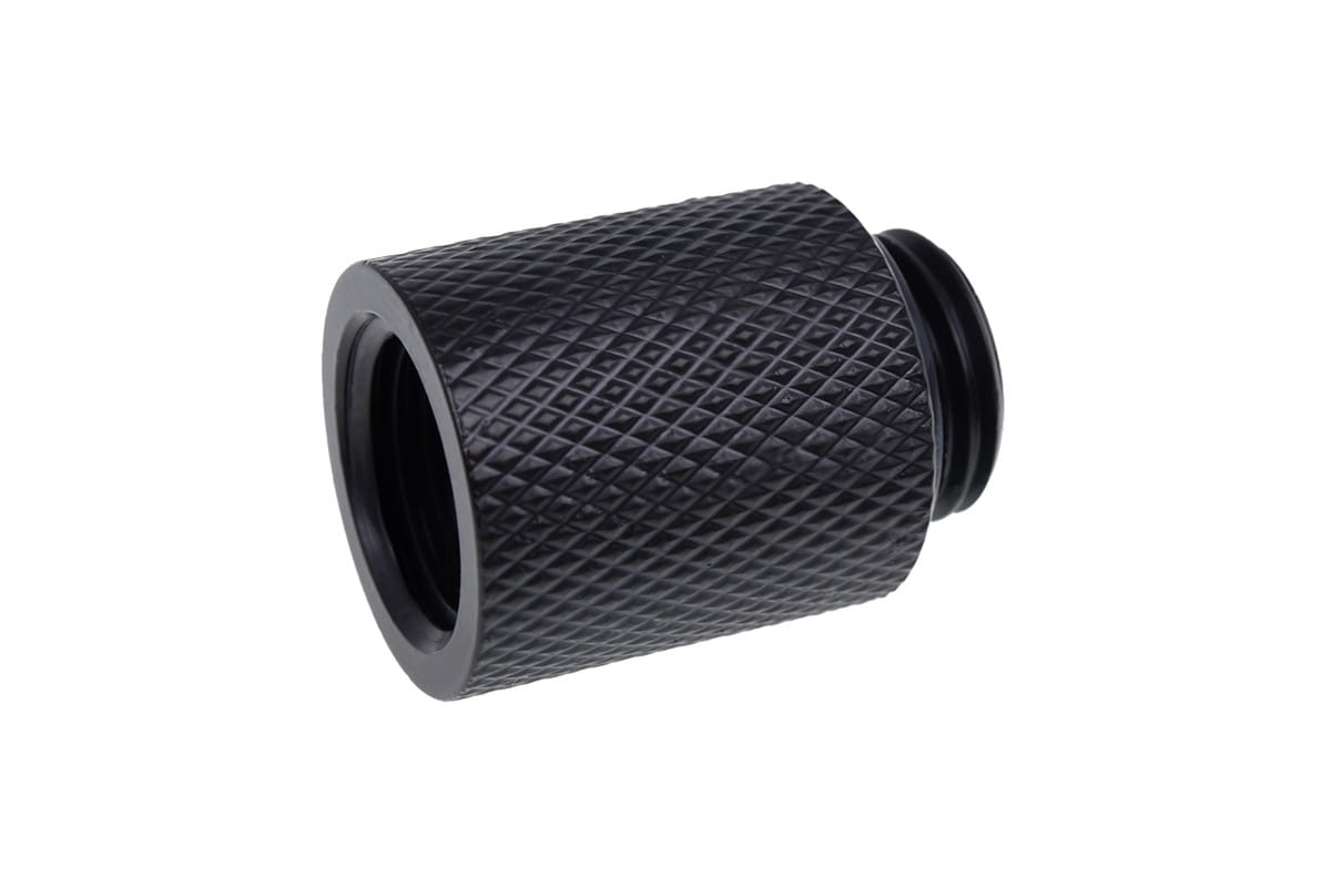Alphacool Eiszapfen extension 20mm G1/4 Male to G1/4 Female - Deep Black : image 3