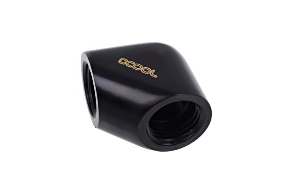 Alphacool Eiszapfen L-connector G1/4 Female to G1/4 Female – Deep Black