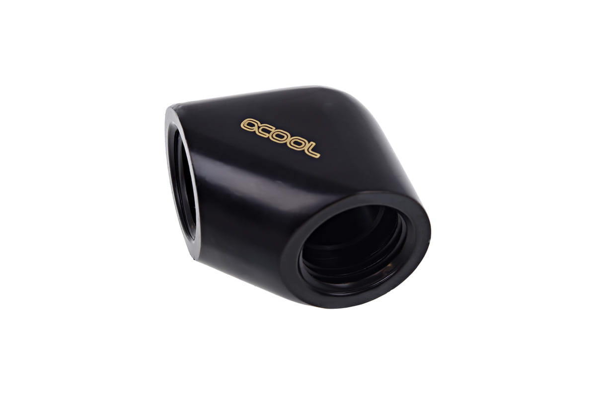 Alphacool Eiszapfen L-connector G1/4 Female to G1/4 Female - Deep Black