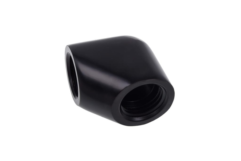 Alphacool Eiszapfen L-connector G1/4 Female to G1/4 Female - Deep Black
