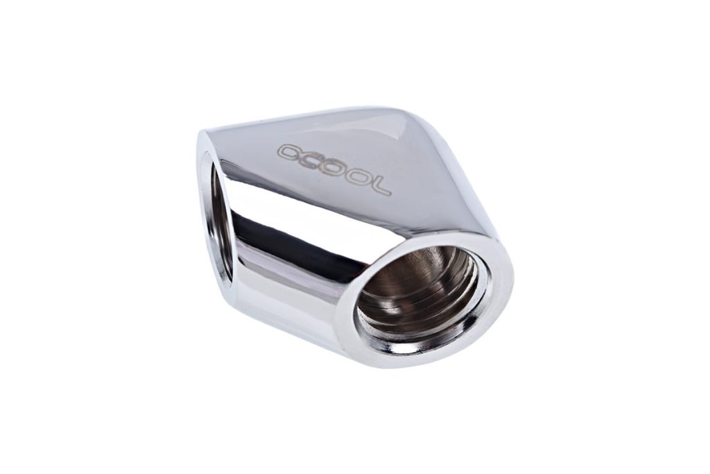 Alphacool Eiszapfen L-connector G1/4 Female to G1/4 Female - Chrome