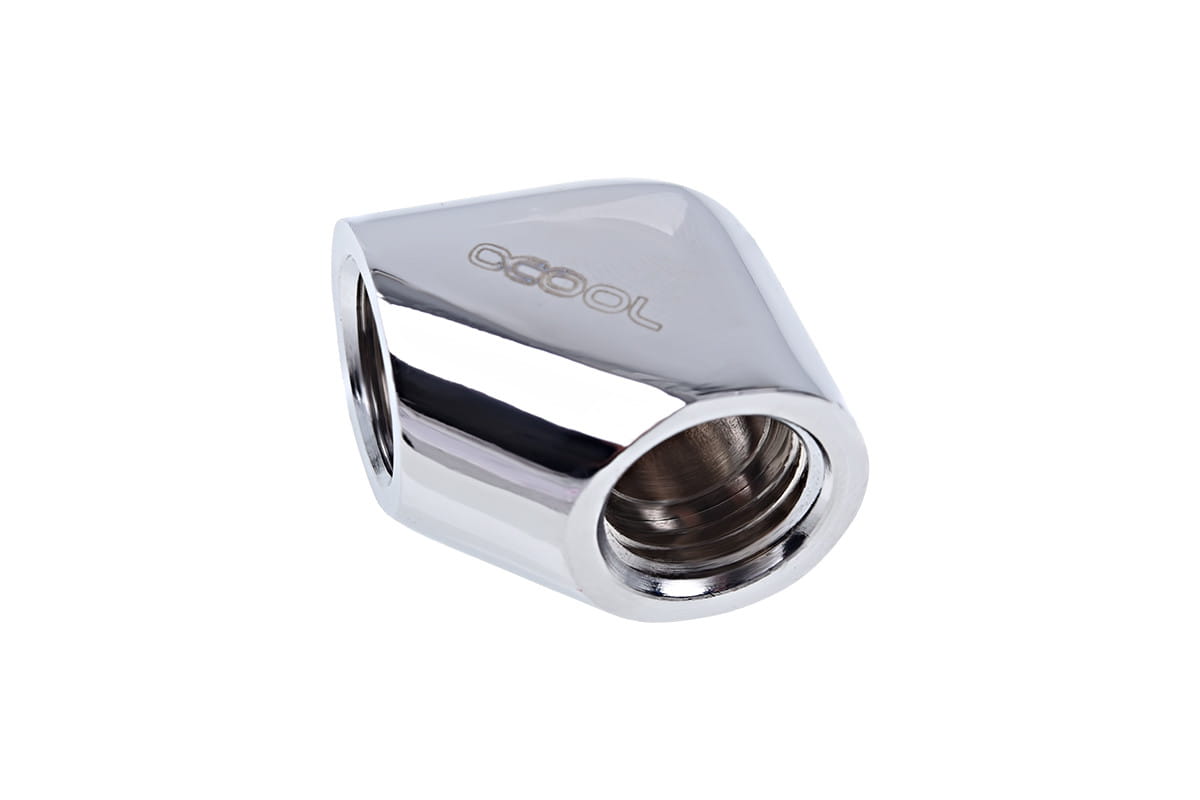 Alphacool Eiszapfen L-connector G1/4 Female to G1/4 Female - Chrome