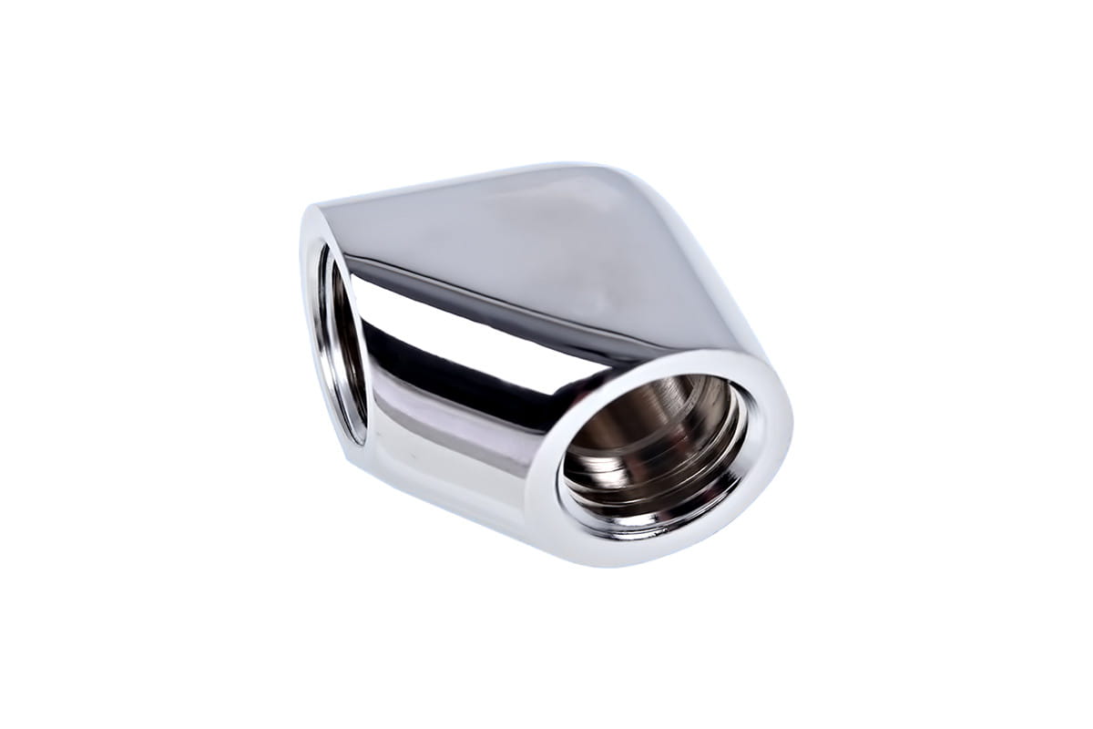 Alphacool Eiszapfen L-connector G1/4 Female to G1/4 Female - Chrome