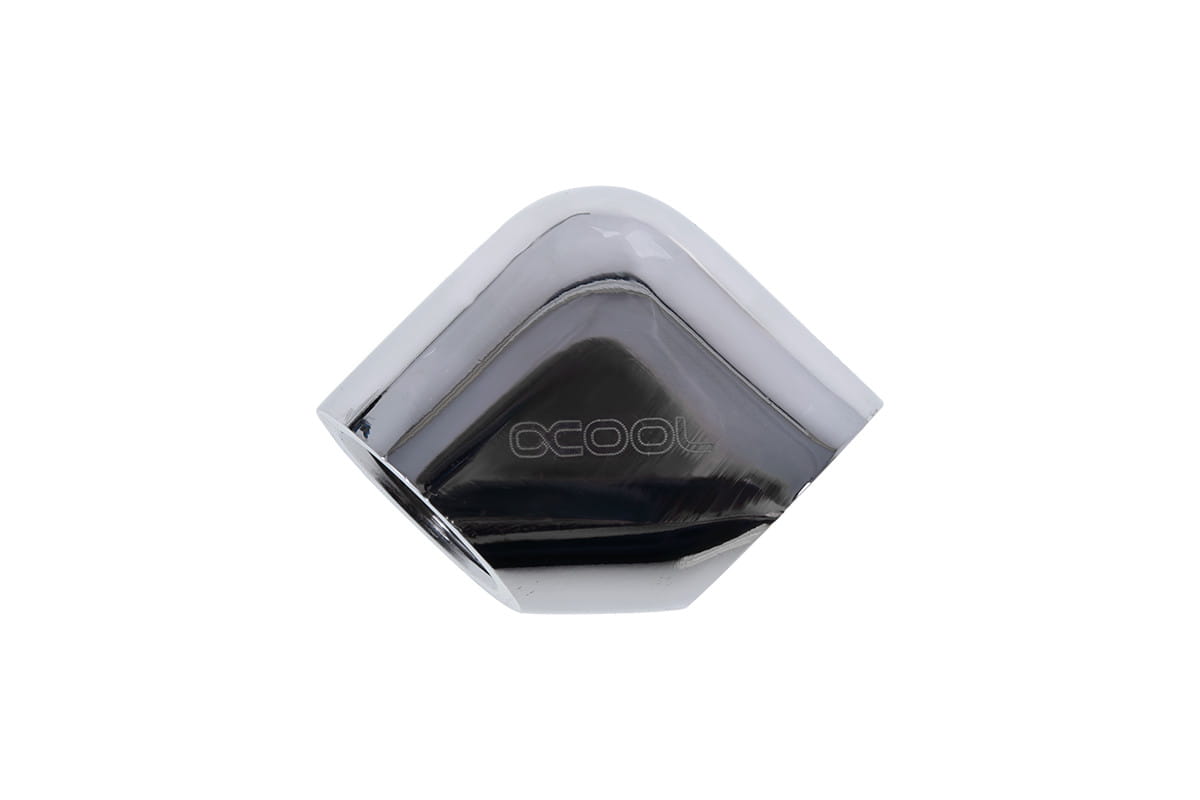 Alphacool Eiszapfen L-connector G1/4 Female to G1/4 Female - Chrome