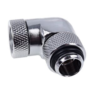 Alphacool Eiszapfen Double Rotary 90degree G1/4 Male to G1/4 Male - Chrome