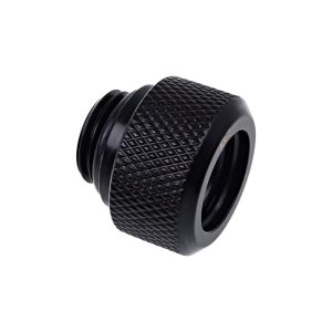 Alphacool Eiszapfen 13mm HardTube Compression Fitting G1/4 for rigid tubes - knurled - Deep Black : image 1