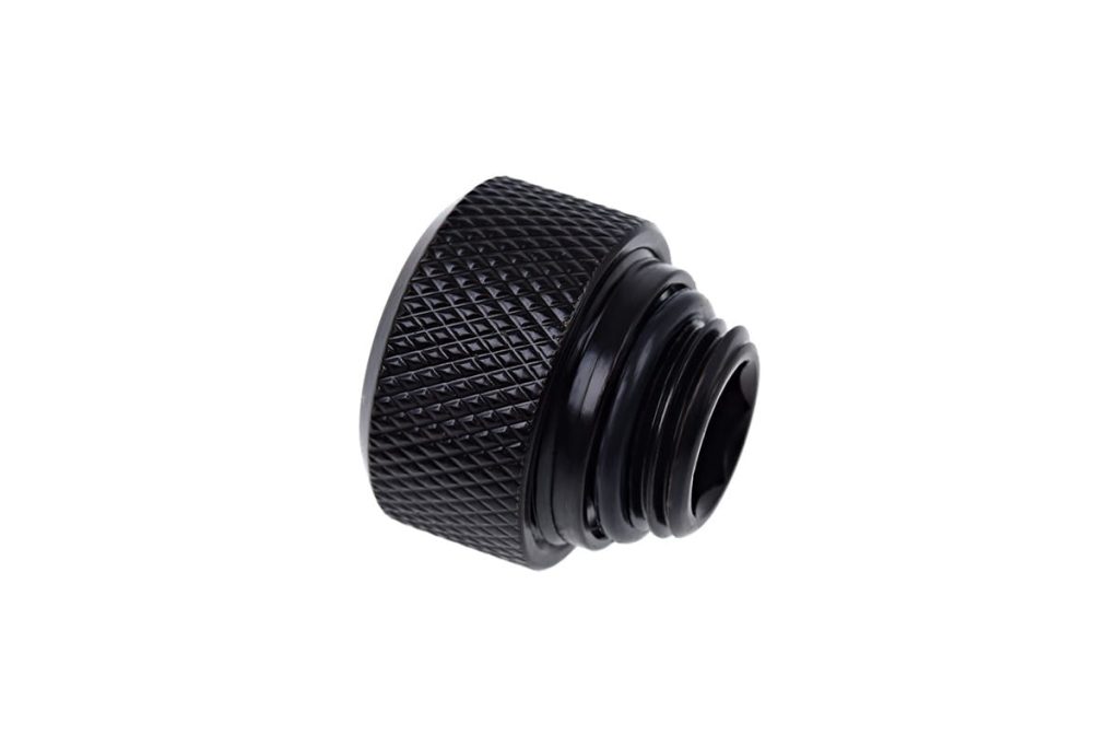 Alphacool Eiszapfen 13mm HardTube Compression Fitting G1/4 for rigid tubes - knurled - Deep Black : image 2