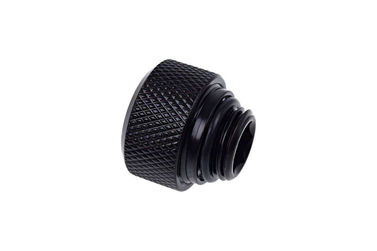 Alphacool Eiszapfen 13mm HardTube Compression Fitting G1/4 for rigid tubes - knurled - Deep Black : image 2