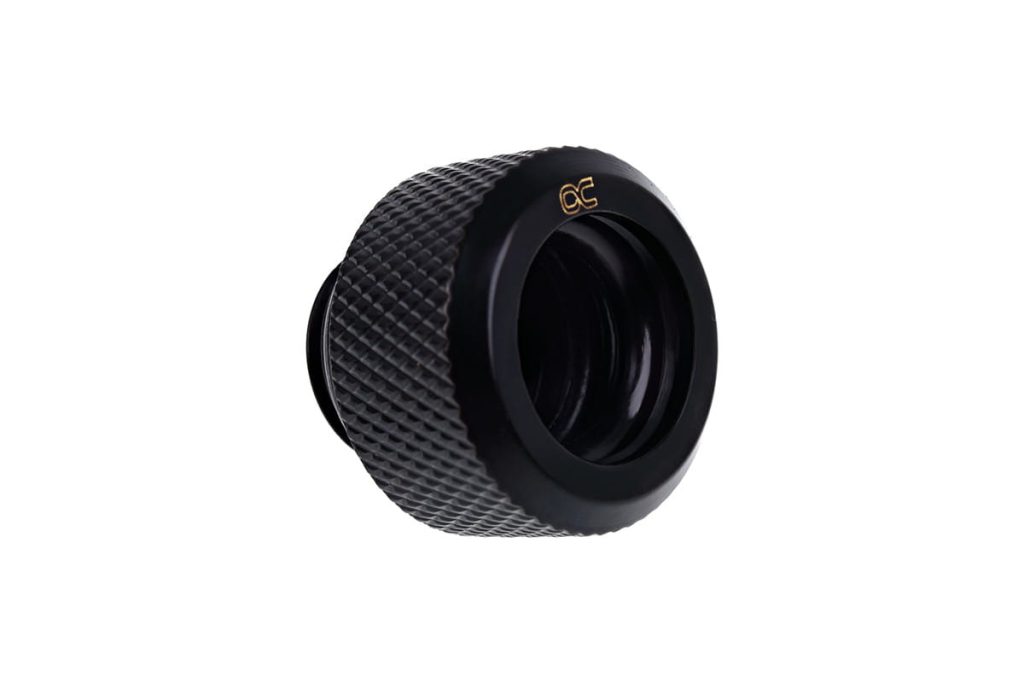 Alphacool Eiszapfen 13mm HardTube Compression Fitting G1/4 for rigid tubes - knurled - Deep Black : image 3