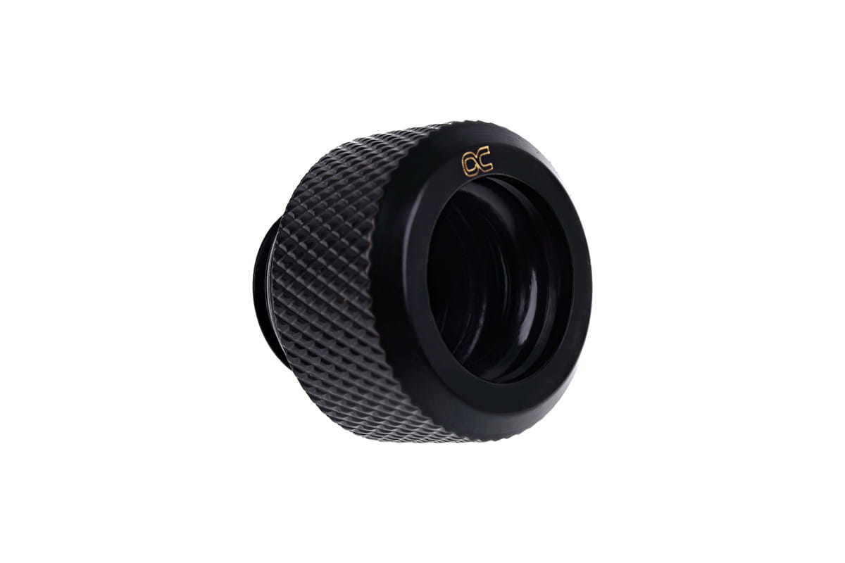 Alphacool Eiszapfen 13mm HardTube Compression Fitting G1/4 for rigid tubes - knurled - Deep Black : image 3