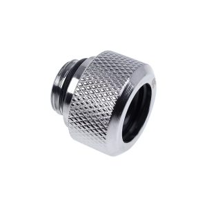Alphacool Eiszapfen 13mm HardTube Compression Fitting G1/4 for rigid tubes - knurled - Chrome : image 1