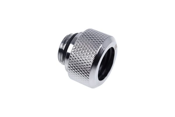 Alphacool Eiszapfen 13mm HardTube Compression Fitting G1/4 for rigid tubes – knurled – Chrome