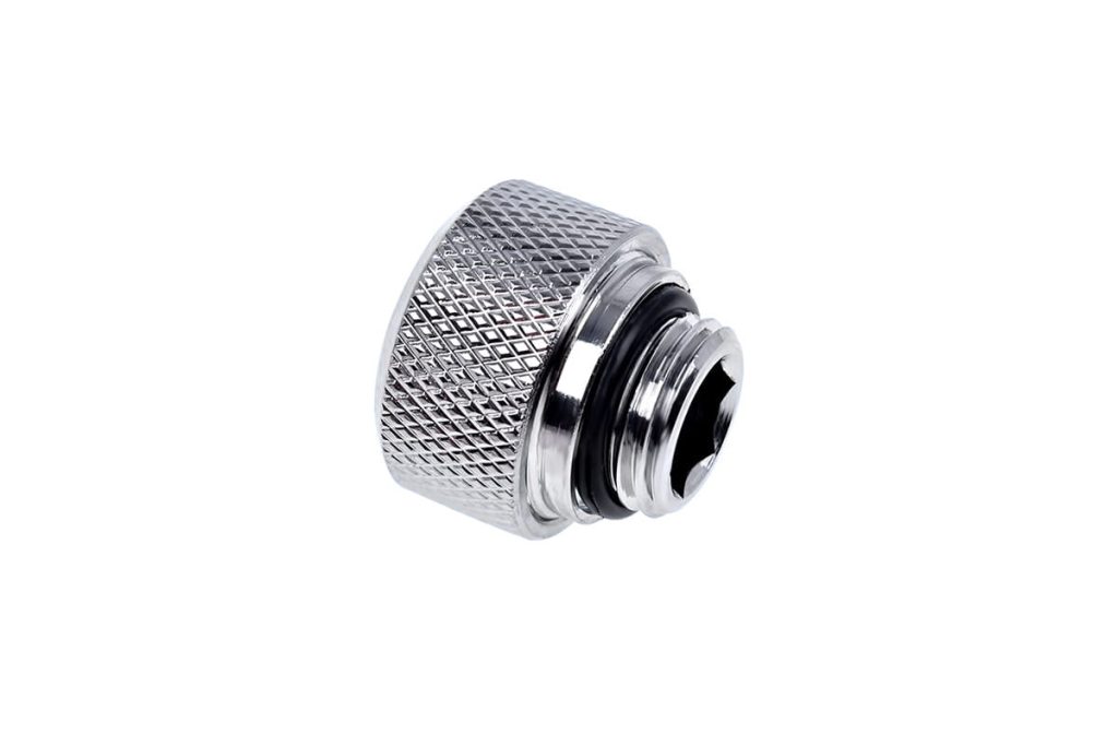 Alphacool Eiszapfen 13mm HardTube Compression Fitting G1/4 for rigid tubes - knurled - Chrome : image 2