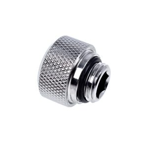 Alphacool Eiszapfen 13mm HardTube Compression Fitting G1/4 for rigid tubes - knurled - Chrome : image 2