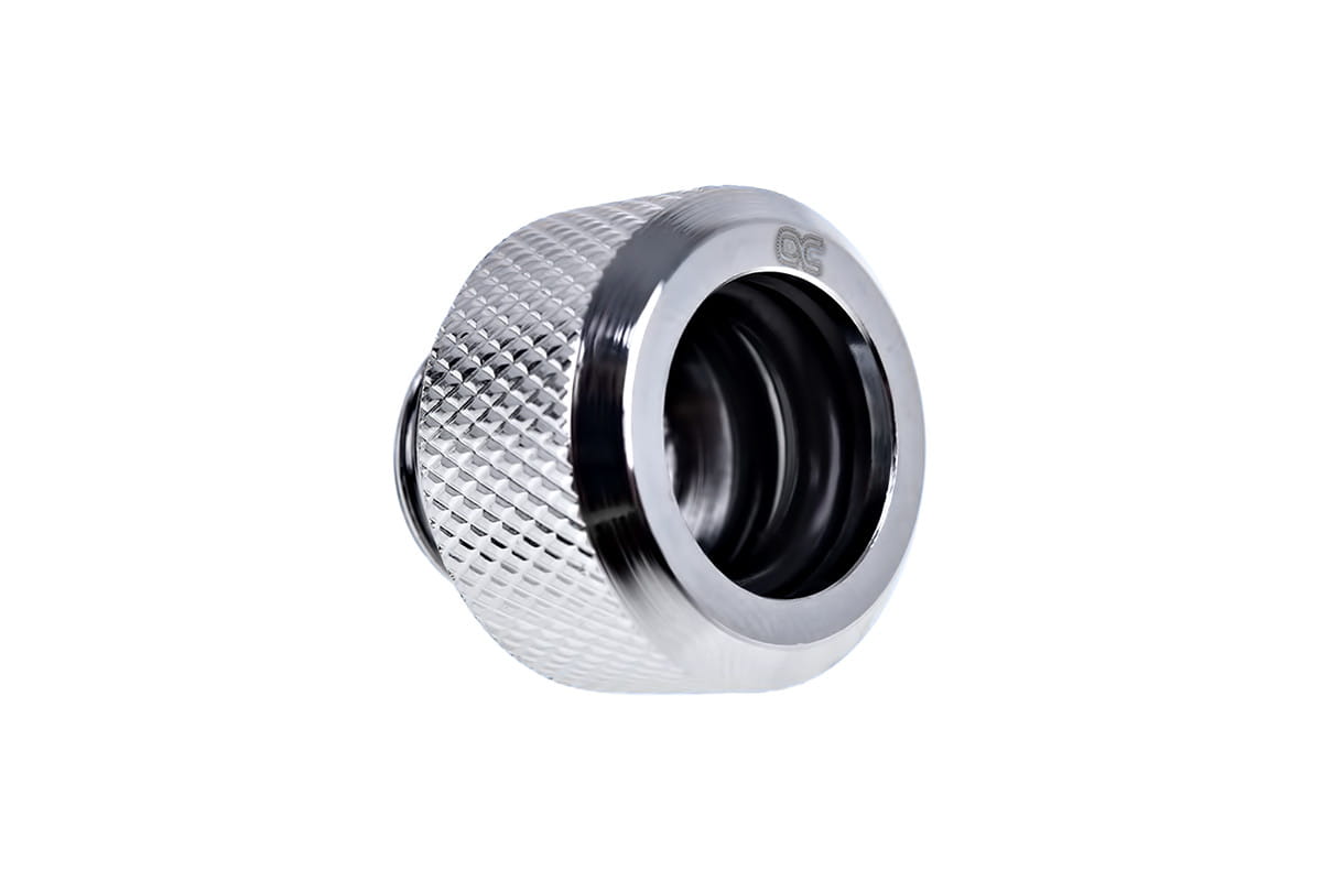Alphacool Eiszapfen 13mm HardTube Compression Fitting G1/4 for rigid tubes - knurled - Chrome : image 3