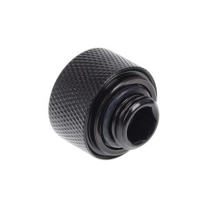 Alphacool Eiszapfen 16mm HardTube Compression Fitting G1/4 for rigid tubes - knurled - Deep Black