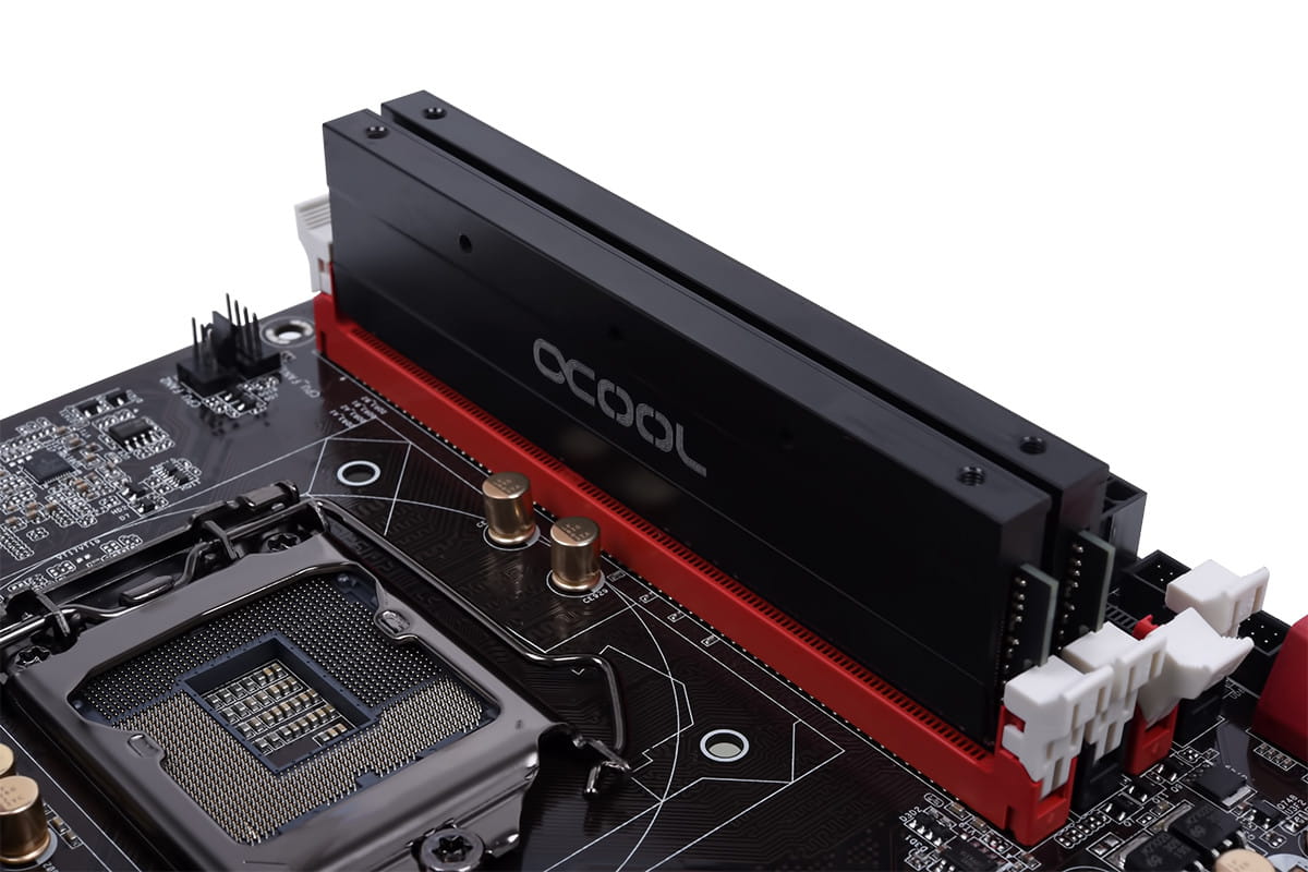 Alphacool D-RAM module (for Alphacool D-RAM cooler) - Black 2 pieces