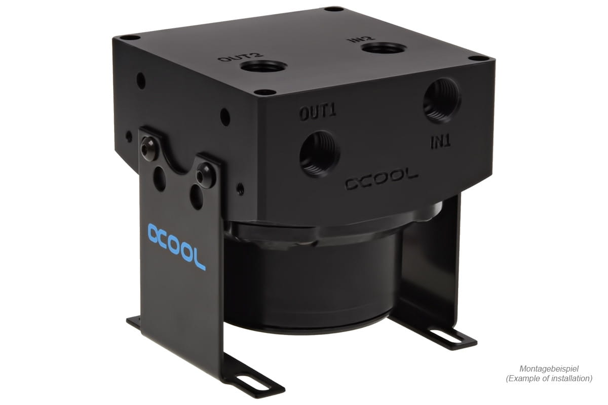 Alphacool Eisdecke D5 top - Black Acetal G1/4 - (VPP755 / VPP655 / TPP644 / MCP655) V.3