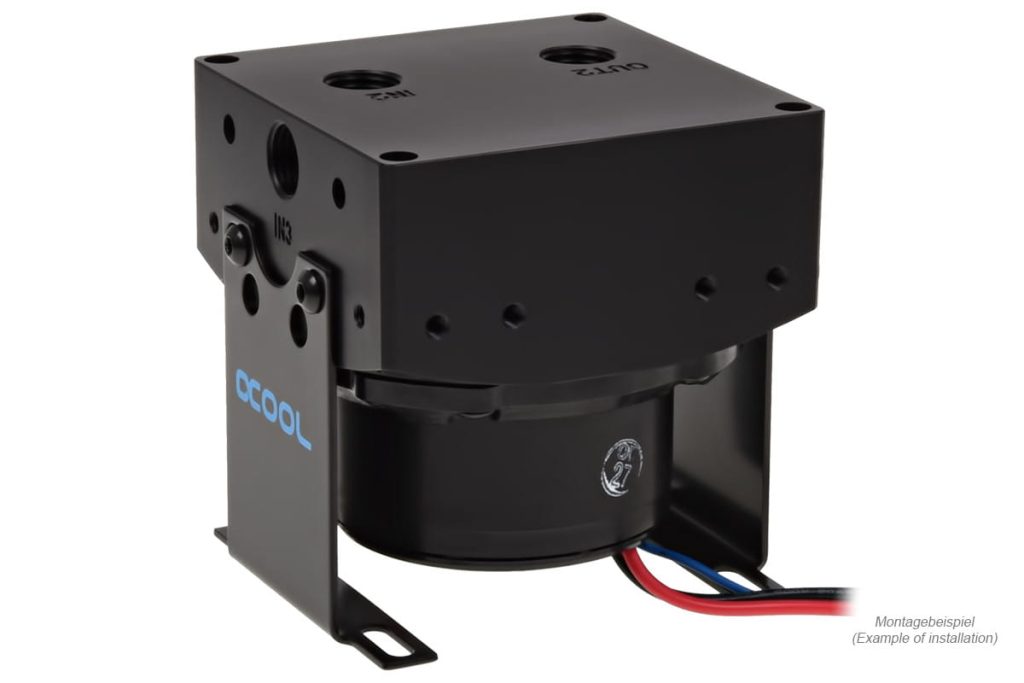 Alphacool Eisdecke D5 top - Black Acetal G1/4 - (VPP755 / VPP655 / TPP644 / MCP655) V.3