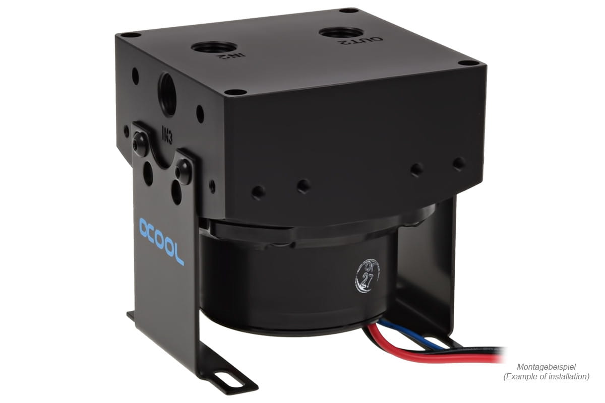Alphacool Eisdecke D5 top - Black Acetal G1/4 - (VPP755 / VPP655 / TPP644 / MCP655) V.3