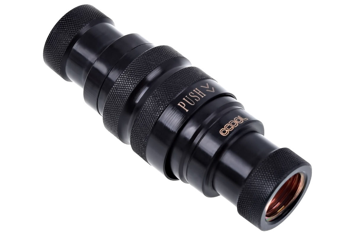 Alphacool Eiszapfen Quick Release Connector kit G1/4 Female - Deep Black