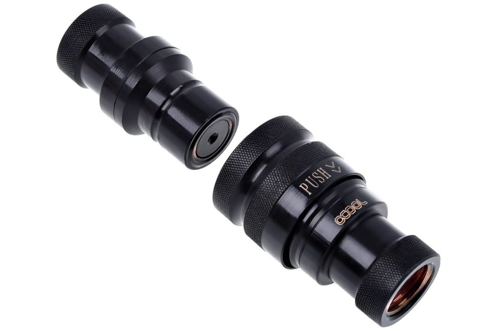 Alphacool Eiszapfen Quick Release Connector kit G1/4 Female - Deep Black