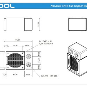 Alphacool NexXxoS XT45 Full Copper 60mm Single Radiator