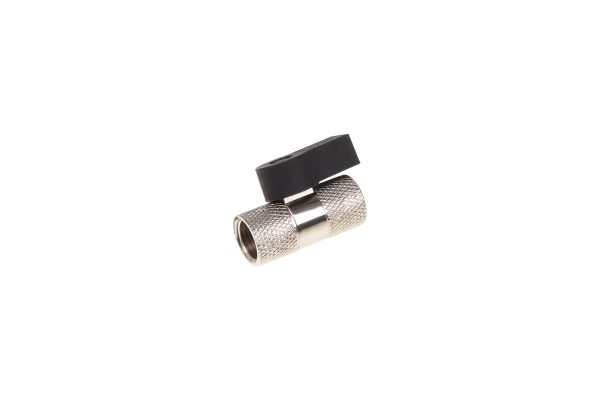 Alphacool 2-way ball valve G1/4 – Chrome