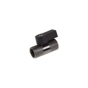 Alphacool 2-way ball valve G1/4 - Black Nickel