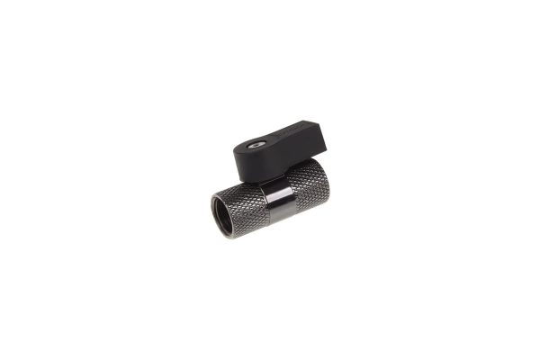 Alphacool 2-way ball valve G1/4 – Black Nickel